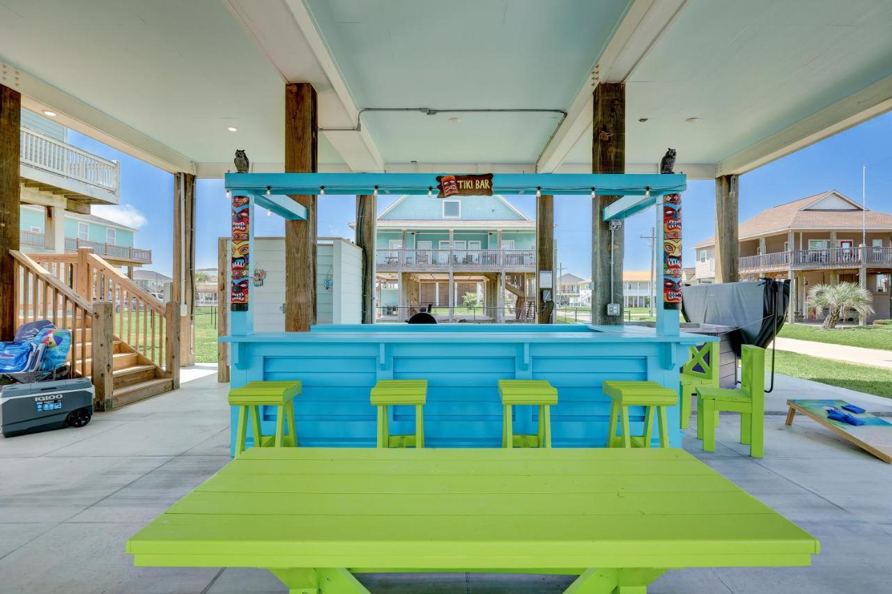 Beachfront - Hot Tub - Bbq - 14 Guests Bolivar Peninsula Exterior photo