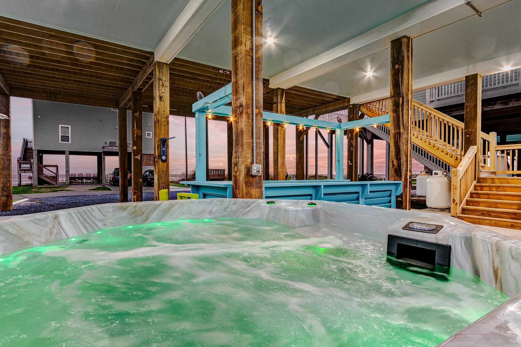 Beachfront - Hot Tub - Bbq - 14 Guests Bolivar Peninsula Exterior photo